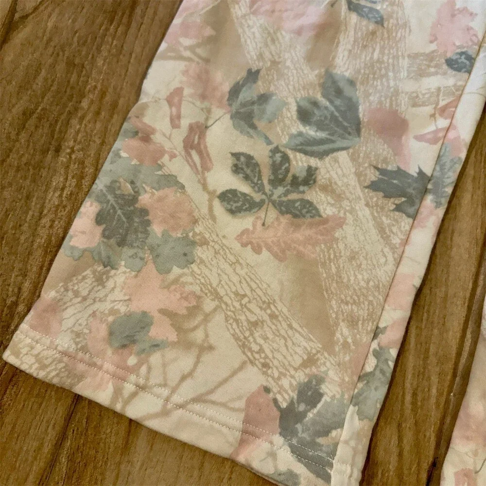 Abercrombie Kids Sweatpants Girls 13/14 Multicolor Floral Camo Wide Leg